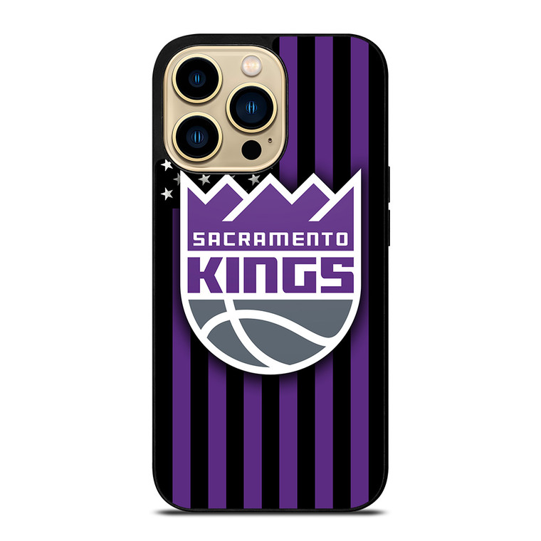 SACRAMENTO KINGS NBA USA FLAG iPhone 14 Pro Max Case Cover
