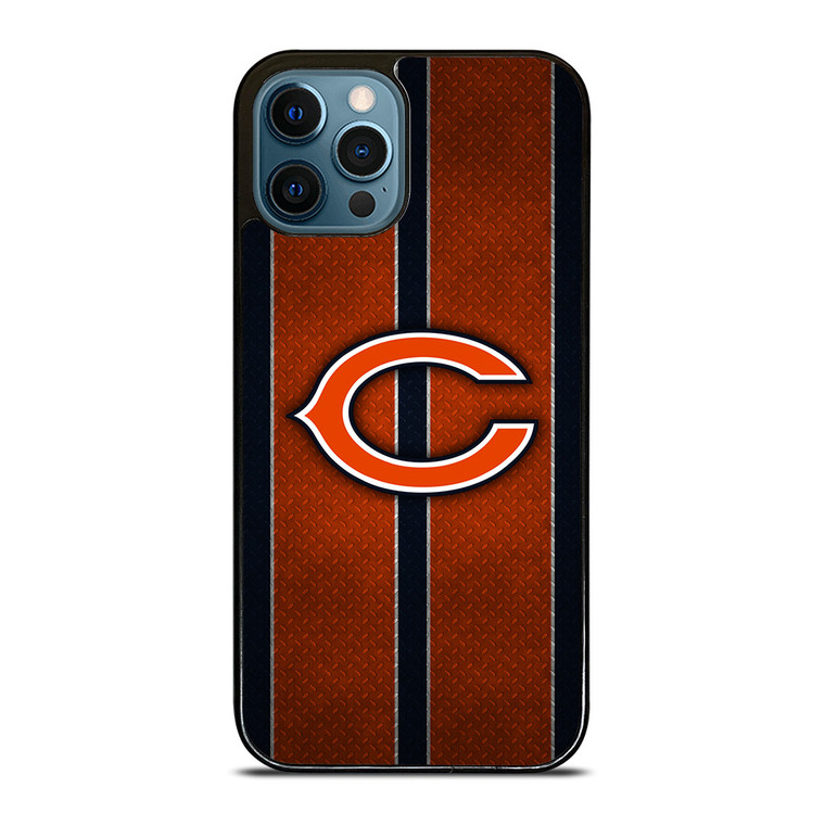 CHICAGO BEARS NFL METAL STRIPE iPhone 12 Pro Max Case Cover