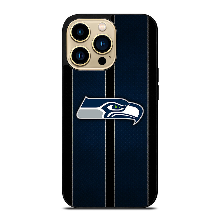 SEATTLE SEAHAWKS NFL METAL STRIPE iPhone 14 Pro Max Case Cover