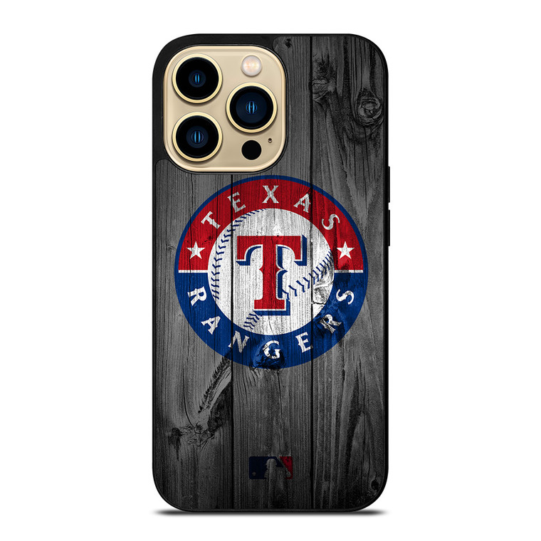 TEXAS RANGERS BASEBALL MLB WOOD LOGO iPhone 14 Pro Max Case Cover