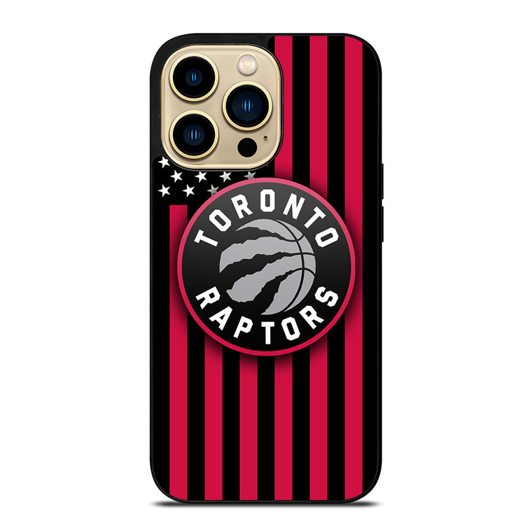 TORONTO RAPTORS NBA USA FLAG iPhone 14 Pro Max Case Cover