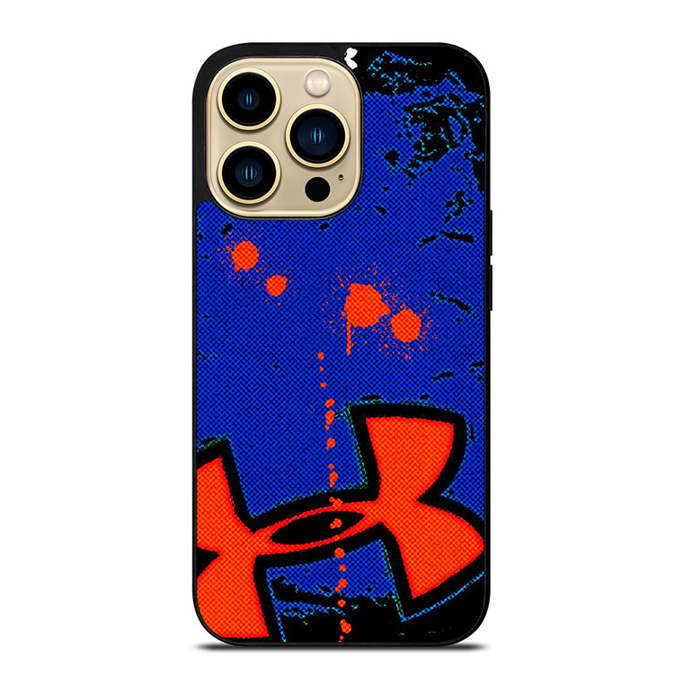 UNDER ARMOUR ORANGE BLUE LOGO iPhone 14 Pro Max Case Cover