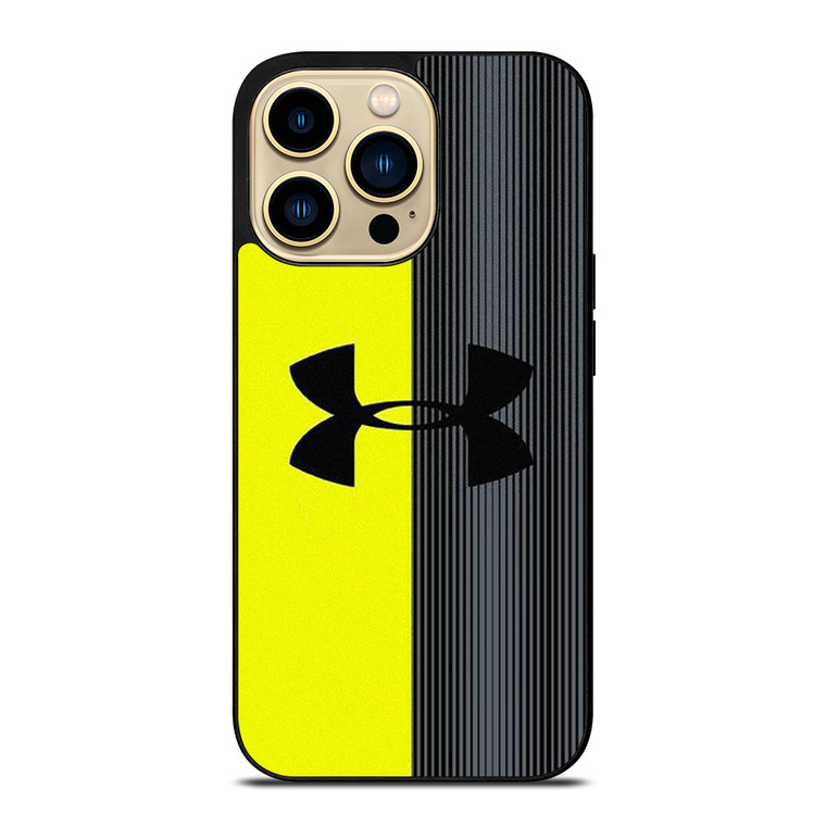 UNDER ARMOUR YELLOW STRIPE iPhone 14 Pro Max Case Cover