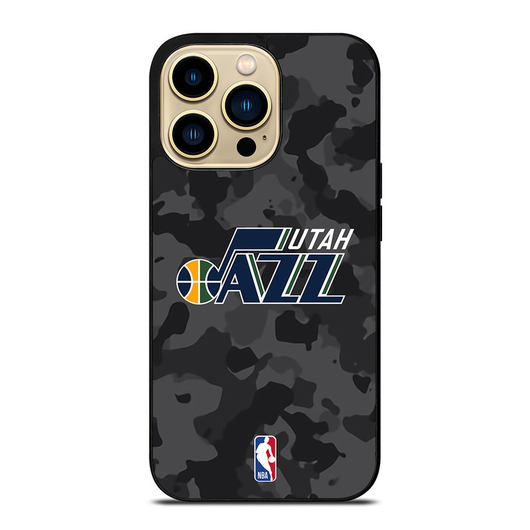 UTAH JAZZ BLACK CAMO iPhone 14 Pro Max Case Cover