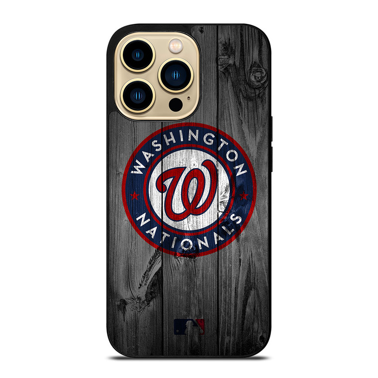 WASHINGTON NATIONALS BASEBALL MLB WOOD LOGO iPhone 14 Pro Max Case Cover