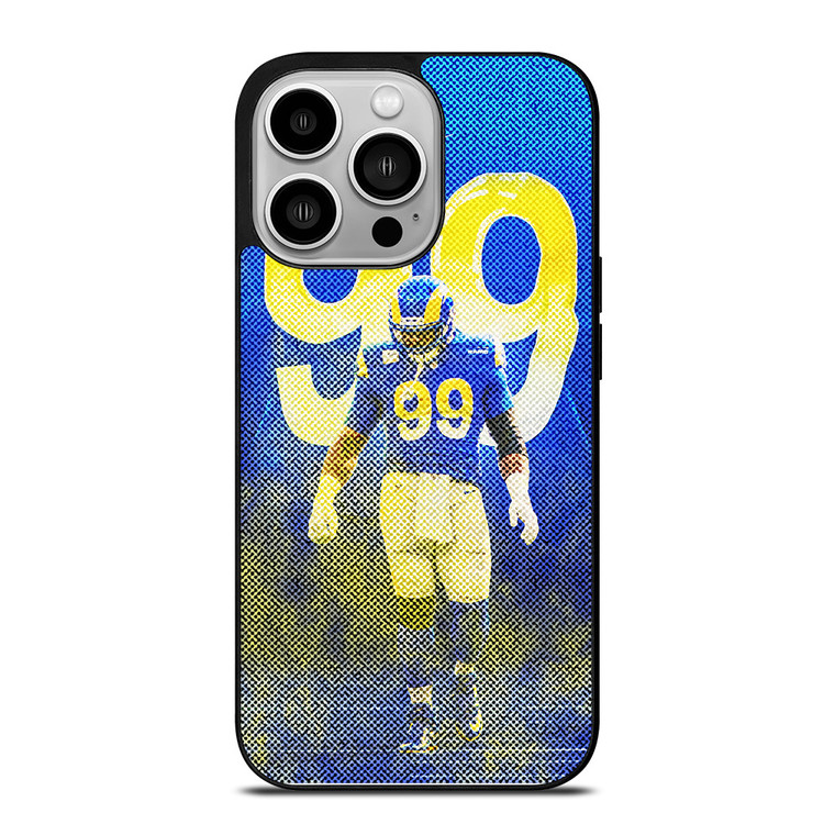 AARON DONALD 99 LOS ANGELES RAMS NFL FOOTBALL iPhone 14 Pro Case Cover AARON DONALD 99 LOS ANGELES RAMS NFL FOOTBALL iPhone 14 Pro Case Cover