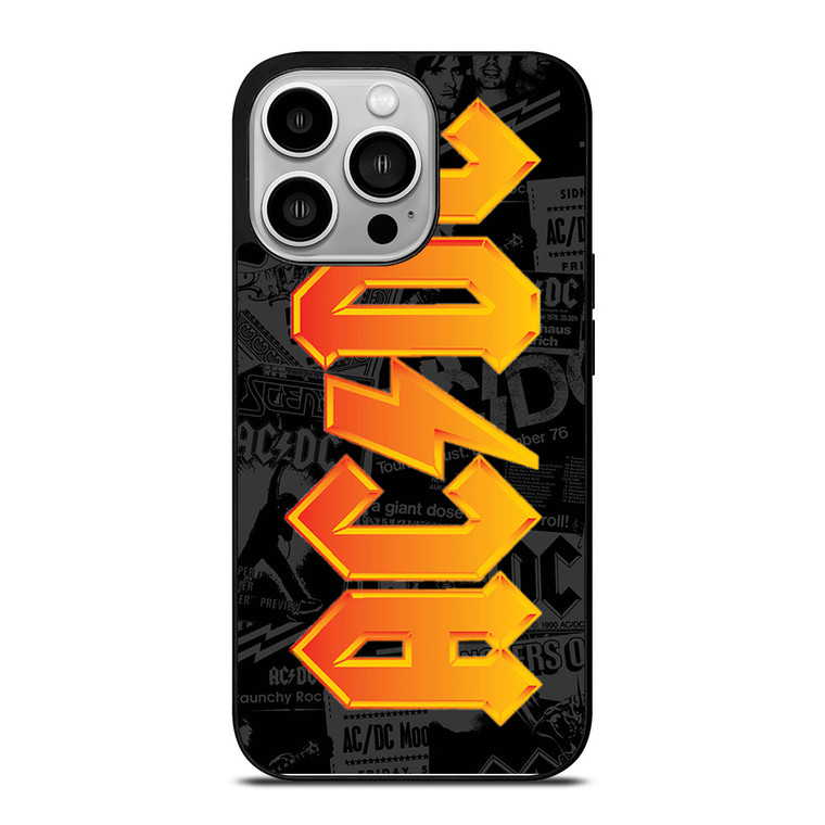 ACDC ROCK BAND POSTER iPhone 14 Pro Case Cover