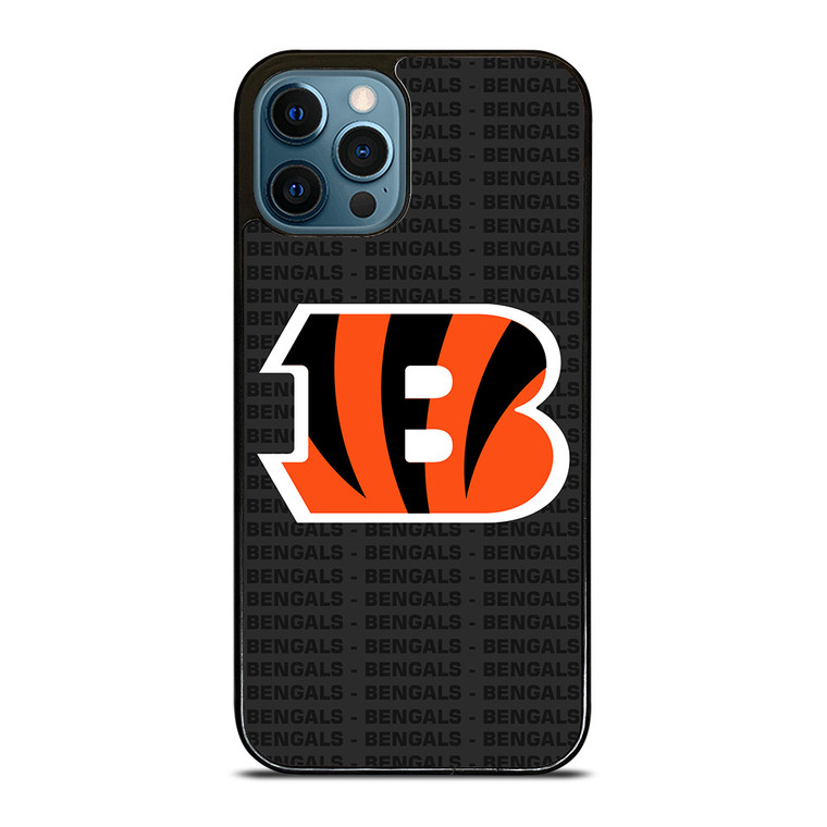 CINCINNATI BENGALS FOOTBALL TEXT iPhone 12 Pro Max Case Cover