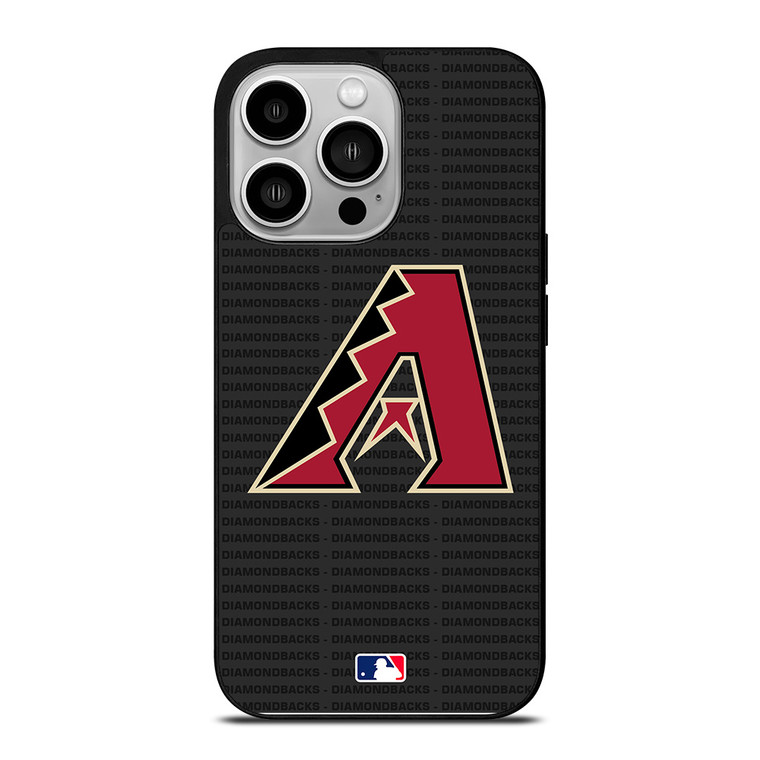 ARIZONA DIAMONDBACKS BASEBALL BLACK iPhone 14 Pro Case Cover