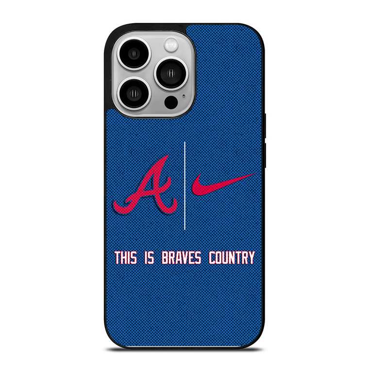 ATLANTA BRAVES NIKE MLB BASEBALL iPhone 14 Pro Case Cover