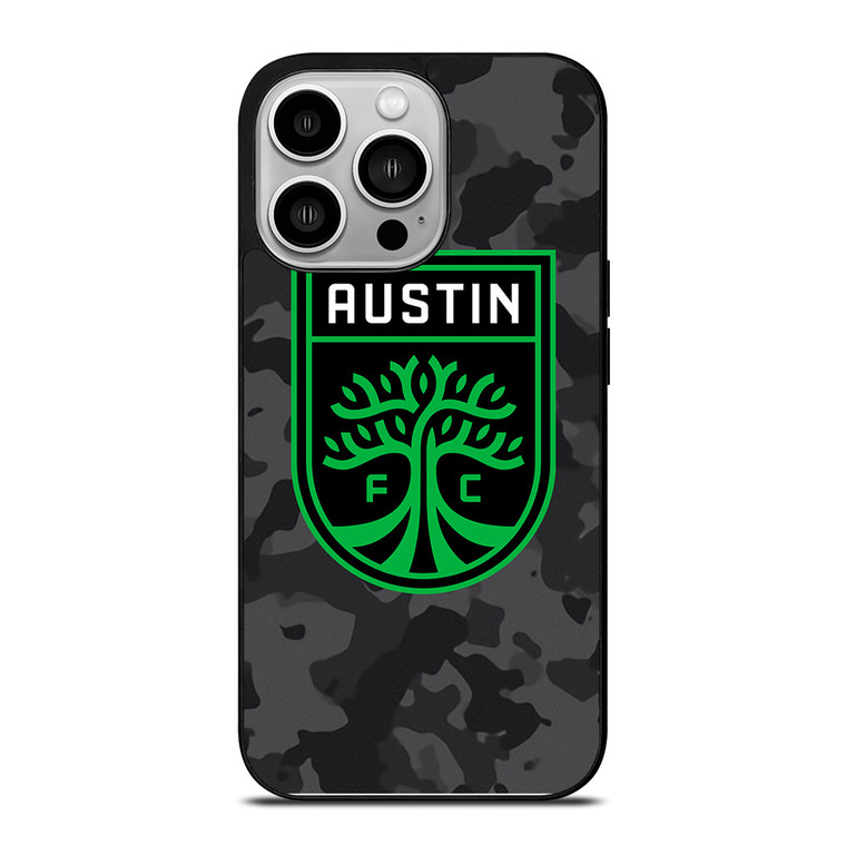 AUSTIN FC MLS BLACK CAMO iPhone 14 Pro Case Cover