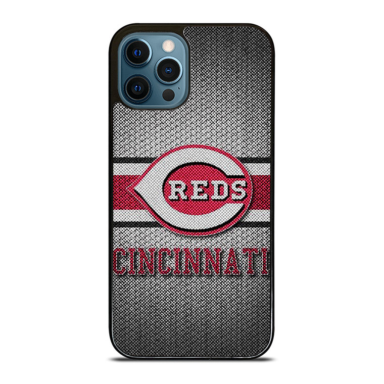 CINCINNATI RED MLB BASEBALL METAL iPhone 12 Pro Max Case Cover