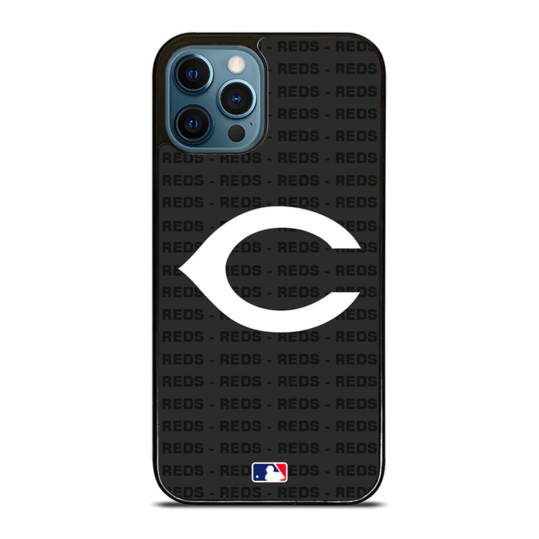 CINCINNATI REDS BASEBALL BLACK iPhone 12 Pro Max Case Cover
