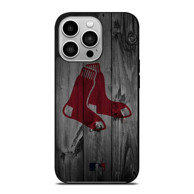 BOSTON RED SOX BASEBALL MLB WOOD LOGO iPhone 14 Pro Case Cover