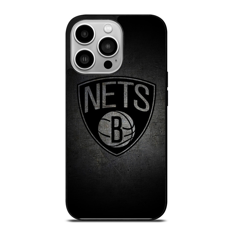 BROOKLYN NETS NBA GRUNGE iPhone 14 Pro Case Cover