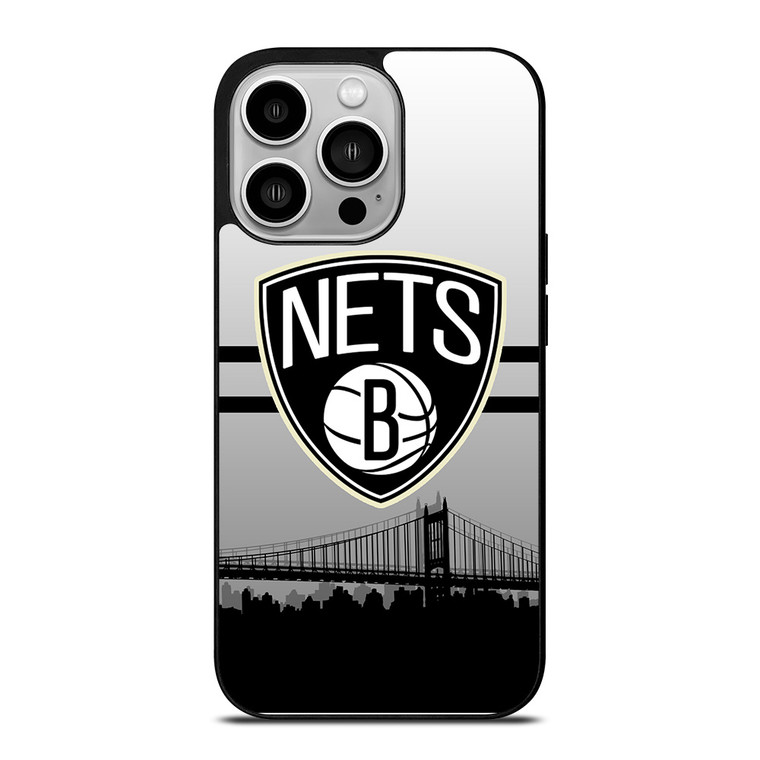 BROOKLYN NETS NBA SKYLINE iPhone 14 Pro Case Cover