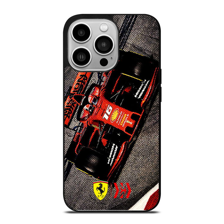 CHARLES LECLERC FERRARI FORMULA ONE F1 RACING 3 iPhone 14 Pro Case Cover
