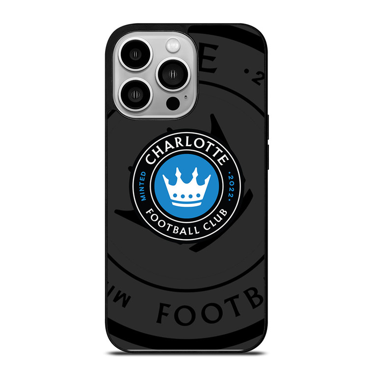 CHARLOTTE FC MLS BLACK iPhone 14 Pro Case Cover