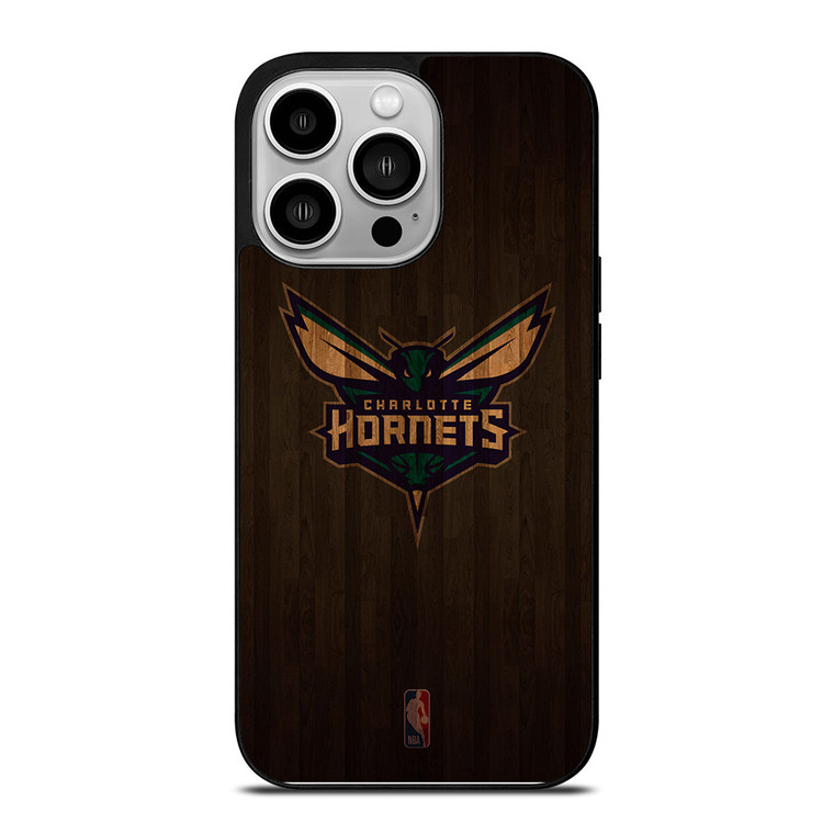 CHARLOTTE HORNETS BASKETBALL COURT NBA iPhone 14 Pro Case Cover