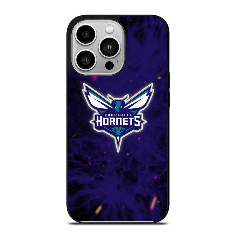 CHARLOTTE HORNETS BASKETBALL NBA FIRE iPhone 14 Pro Case Cover