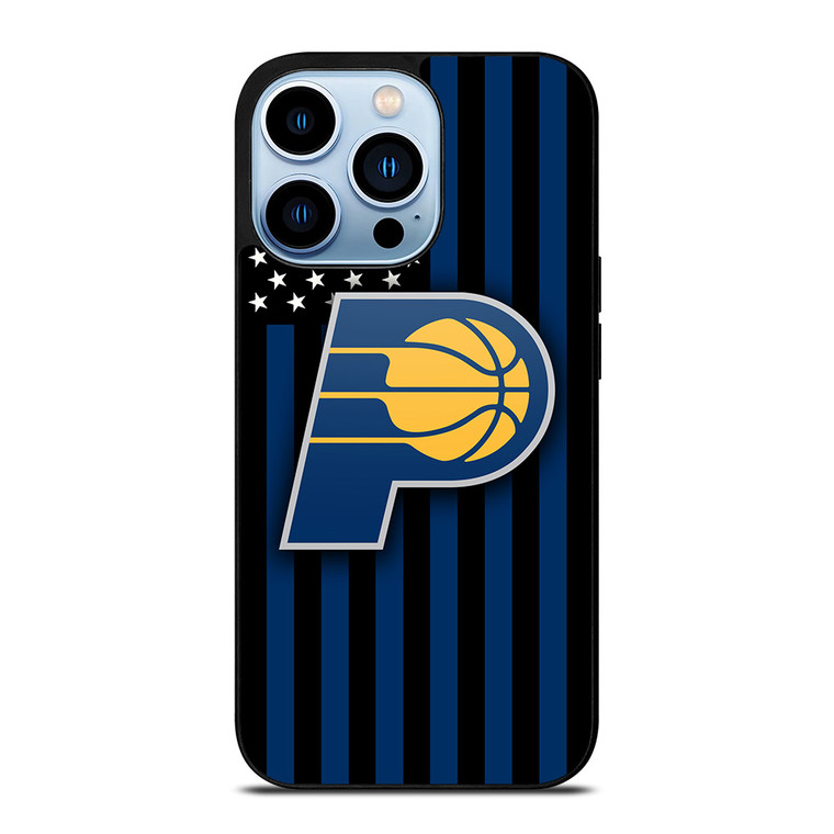 INDIANA PACERS NBA USA FLAG iPhone 13 Pro Max Case Cover