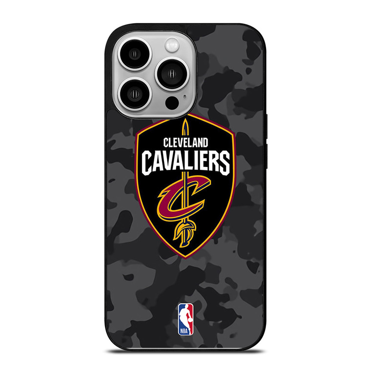 CLEVELAND CAVALIERS BLACK CAMO iPhone 14 Pro Case Cover