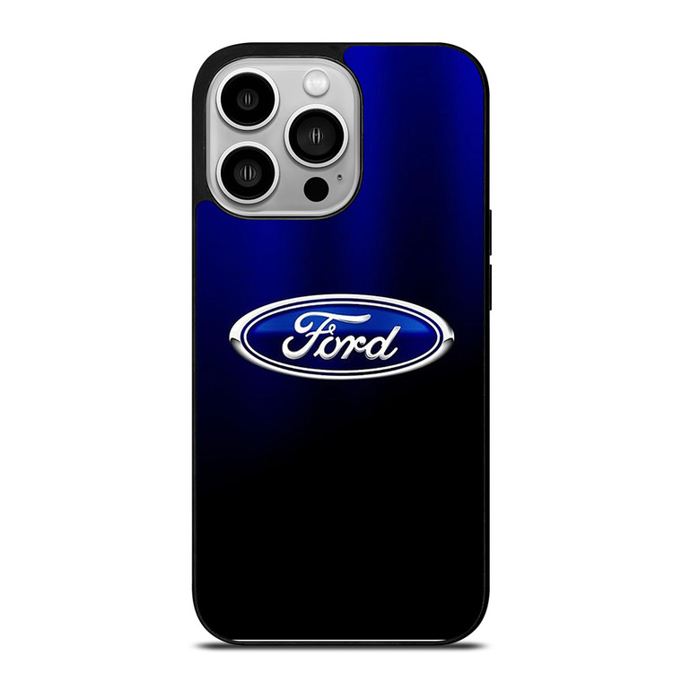 FORD CAR BLUE LOGO iPhone 14 Pro Case Cover