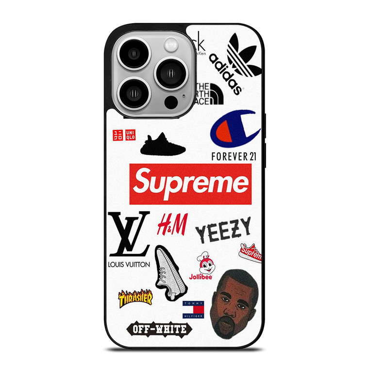 HYPEBEAST SUPREME YEEZY KANYE WEST iPhone 14 Pro Case Cover