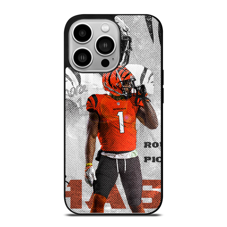 JAMARR CHASE CINCINNATI BENGALS NFL FOOTBALL iPhone 14 Pro Case Cover JAMARR CHASE CINCINNATI BENGALS NFL FOOTBALL iPhone 14 Pro Case Cover