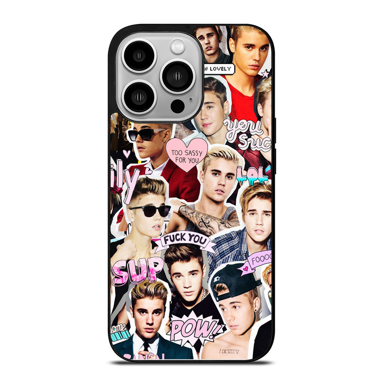 JUSTIN BIEBER COLLAGE iPhone 14 Pro Case Cover