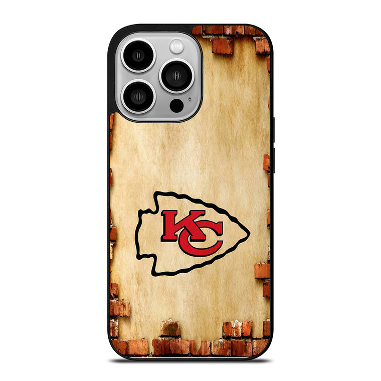 KANSAS CITY CHIEFS NFL FOOTBALL BRICKED iPhone 14 Pro Case Cover