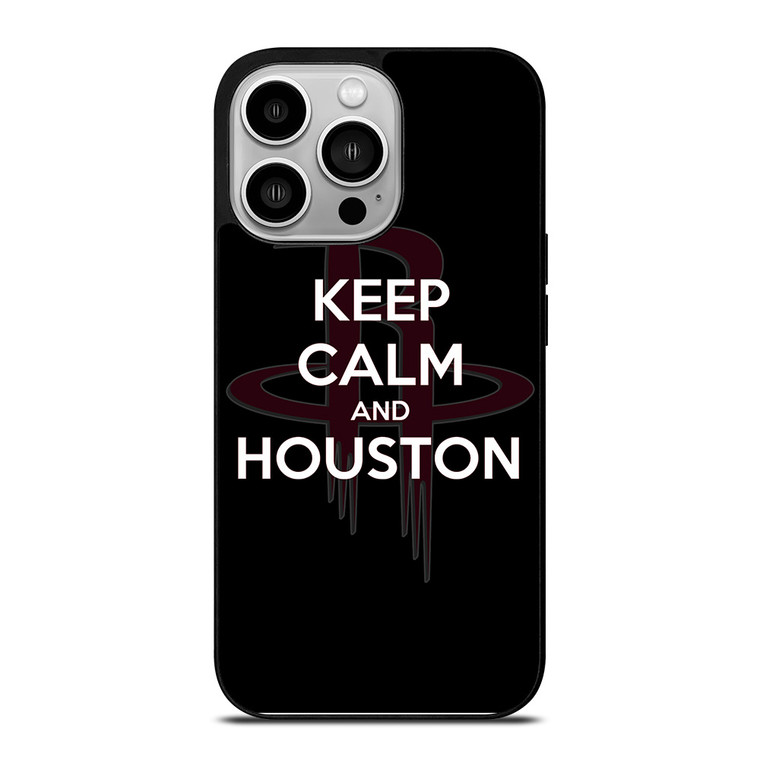 KEEP CALM AND GO HOUSTON ROCKETS iPhone 14 Pro Case Cover