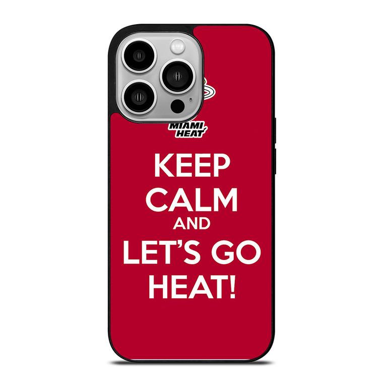 LETS GO MIAMI HEAT NBA BASKETBALL 3 iPhone 14 Pro Case Cover