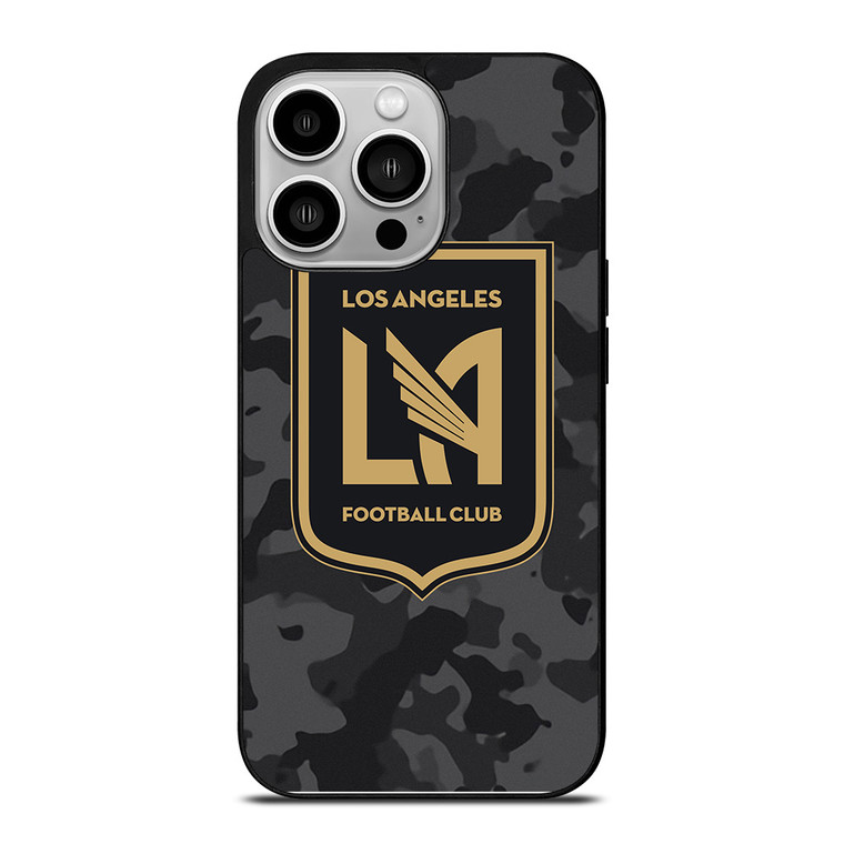 LOS ANGELES FC MLS BLACK CAMO iPhone 14 Pro Case Cover LOS ANGELES FC MLS BLACK CAMO iPhone 14 Pro Case Cover