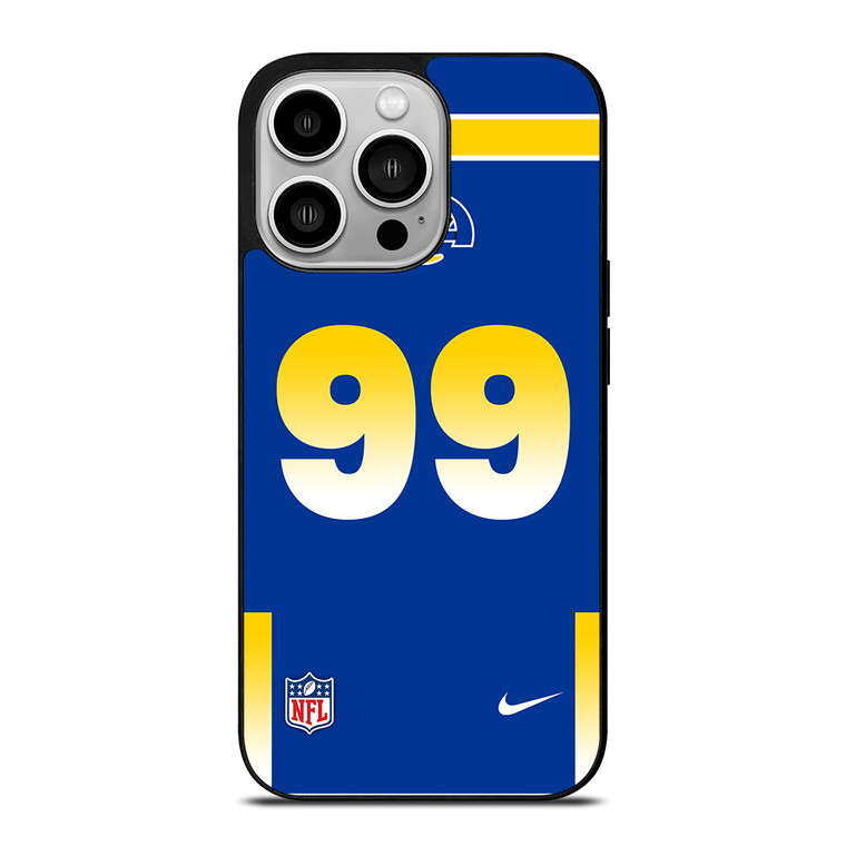 LOS ANGELES RAMS AARON DONALD 99 NFL NIKE iPhone 14 Pro Case Cover
