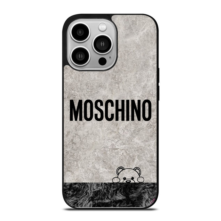 MOSCHINO BEAR HIDING iPhone 14 Pro Case Cover