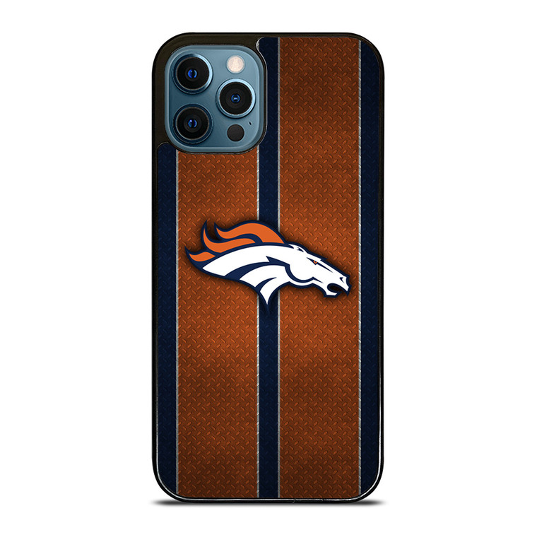 DENVER BRONCOS NFL METAL STRIPE iPhone 12 Pro Max Case Cover