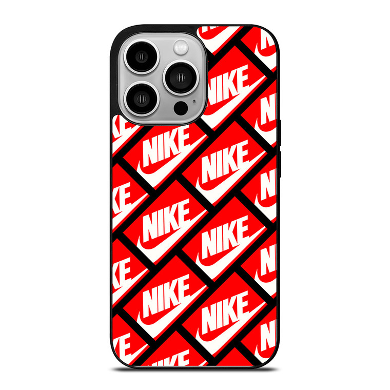 NIKE BOX PATTERN iPhone 14 Pro Case Cover