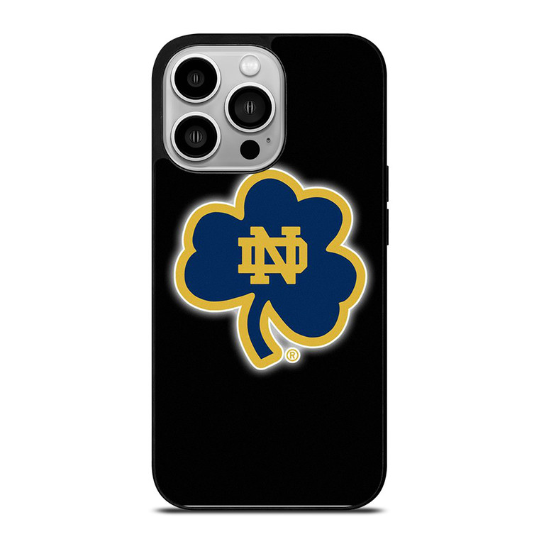 NOTRE DAME FOOTBALL LEAF CLOVER iPhone 14 Pro Case Cover