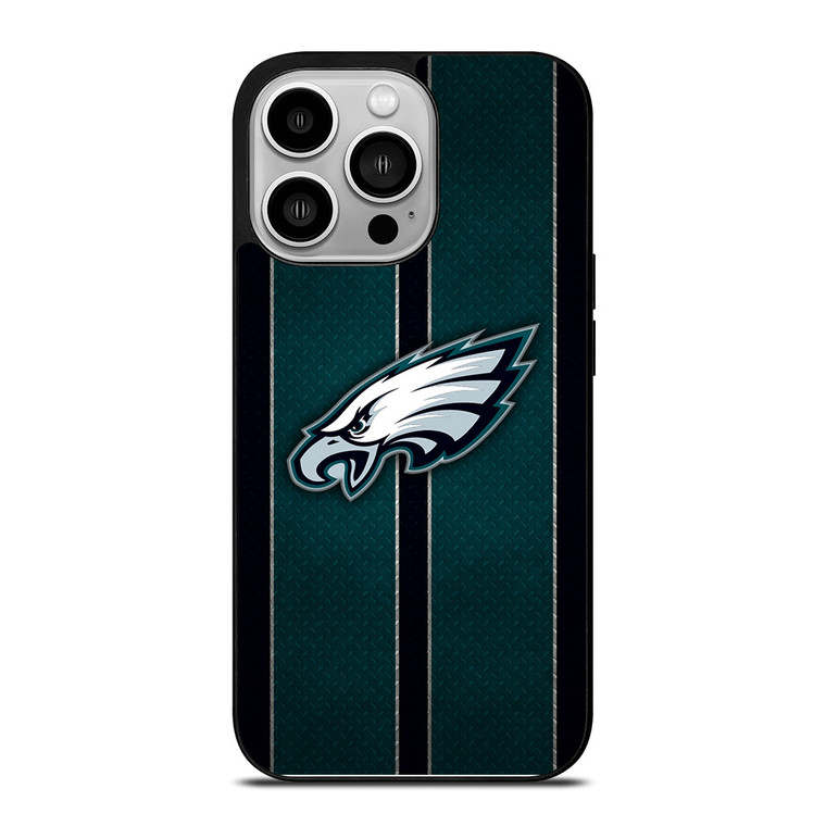 PHILADELPHIA EAGLES NFL METAL STRIPE iPhone 14 Pro Case Cover