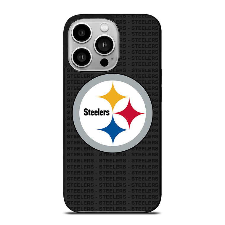 PITTSBURGH STEELERS FOOTBALL TEXT iPhone 14 Pro Case Cover