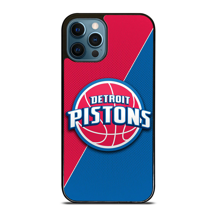 DETROIT PISTONS NBA BASKETBALL LOGO iPhone 12 Pro Max Case Cover