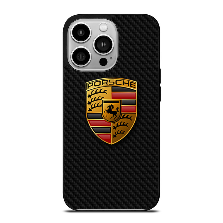 PORSCHE AUTOMOBILE CARBON FIBER iPhone 14 Pro Case Cover PORSCHE AUTOMOBILE CARBON FIBER iPhone 14 Pro Case Cover