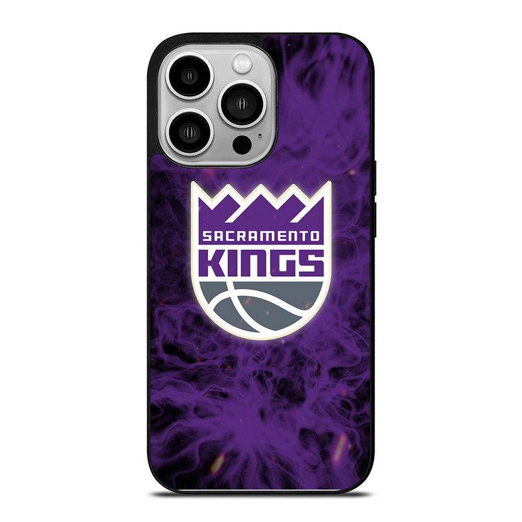 SACRAMENTO KINGS BASKETBALL NBA FIRE iPhone 14 Pro Case Cover