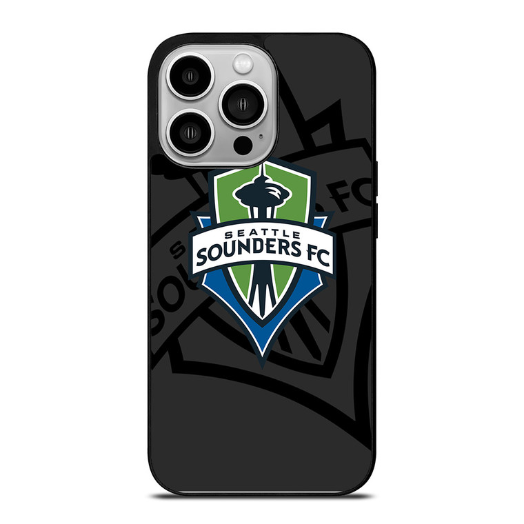 SEATTLE SOUNDERS FC MLS BLACK iPhone 14 Pro Case Cover