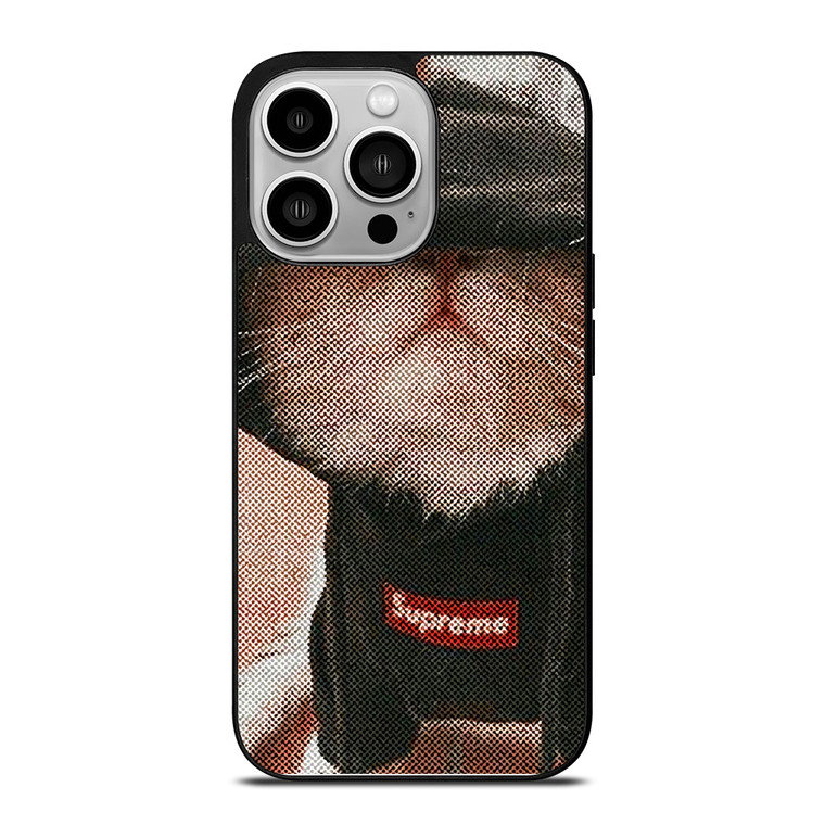 SUPREME CUTE CAT iPhone 14 Pro Case Cover