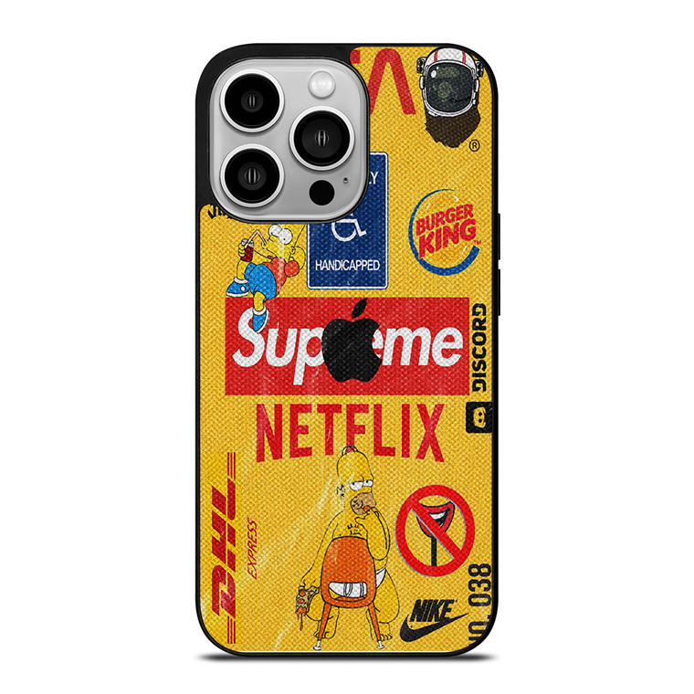 SUPREME NETFLIX COLLAGE iPhone 14 Pro Case Cover