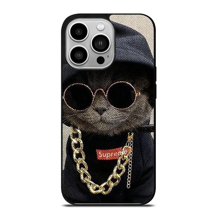 SUPREME SWAG CAT iPhone 14 Pro Case Cover