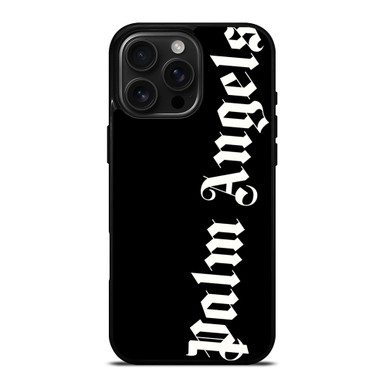 PALM ANGELS BLACK LOGO iPhone 16 Pro Max Case Cover
