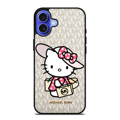 Michael Kors Mk Logo Hello Kitty Iphone 16 Case Cover